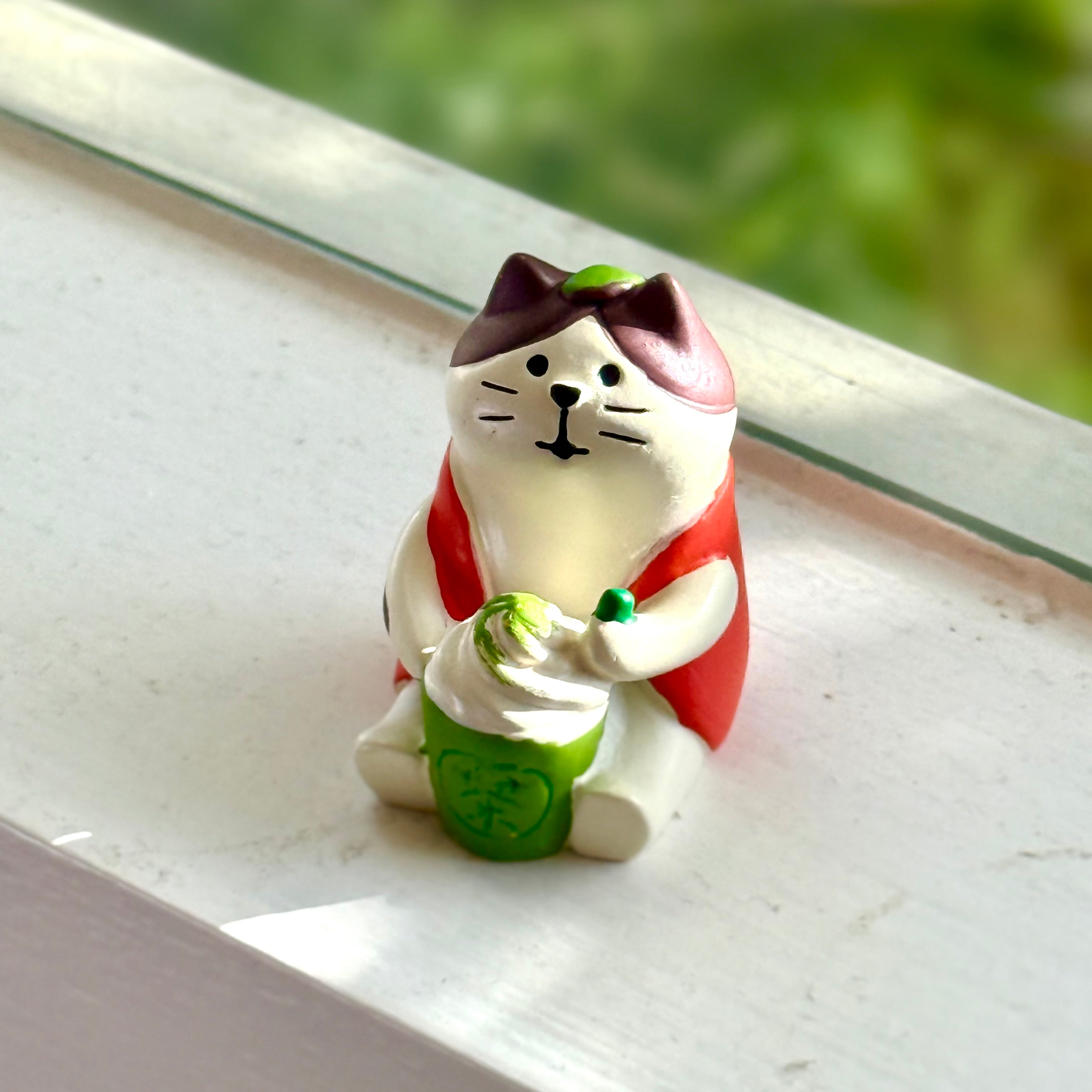 Japanese Matcha Cat/Dog Figurine