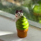 Japanese Matcha Cat/Dog Figurine