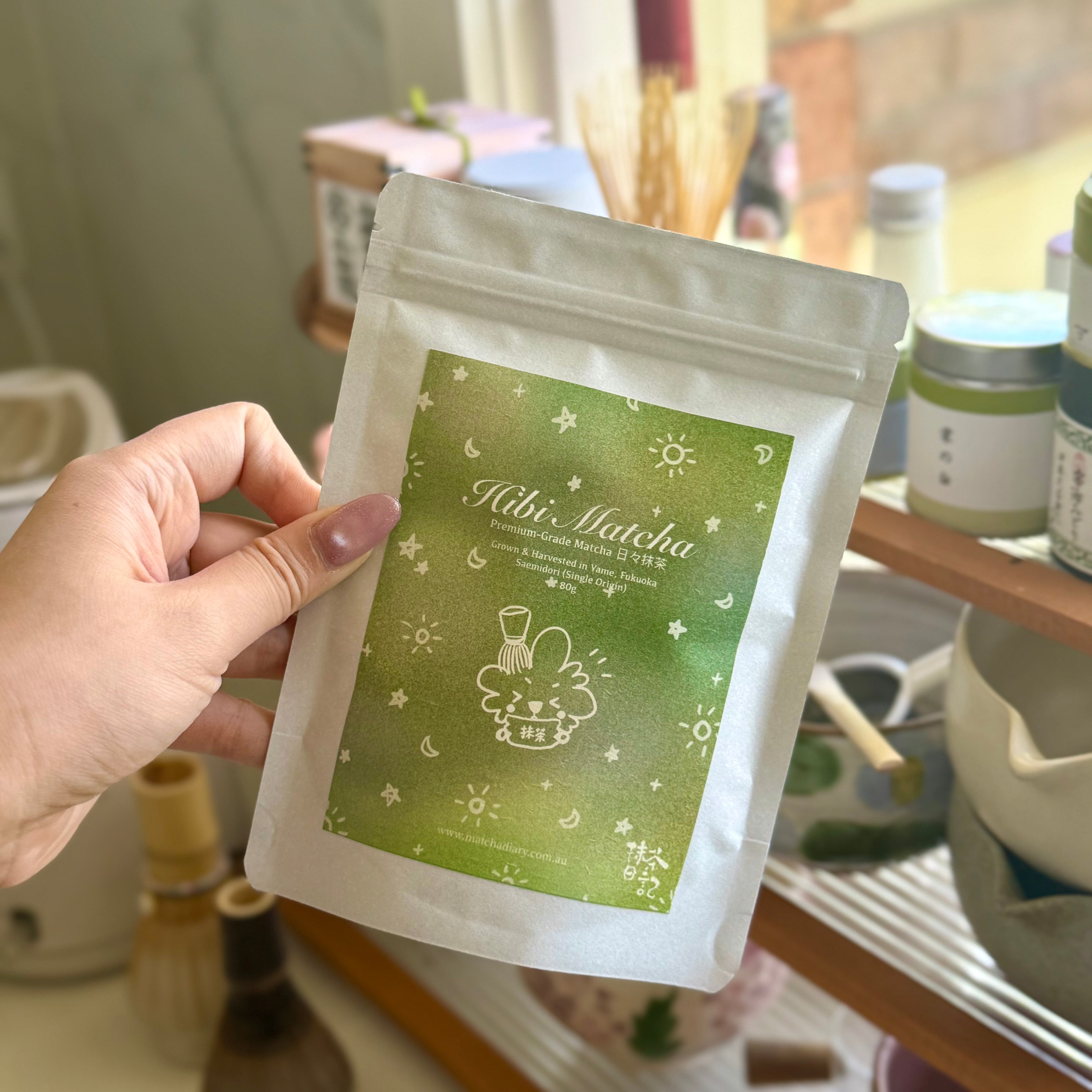 Hibi Matcha 日々抹茶 (𝘠𝘢𝘮𝘦, 𝘍𝘶𝘬𝘶𝘰𝘬𝘢) Premium Matcha