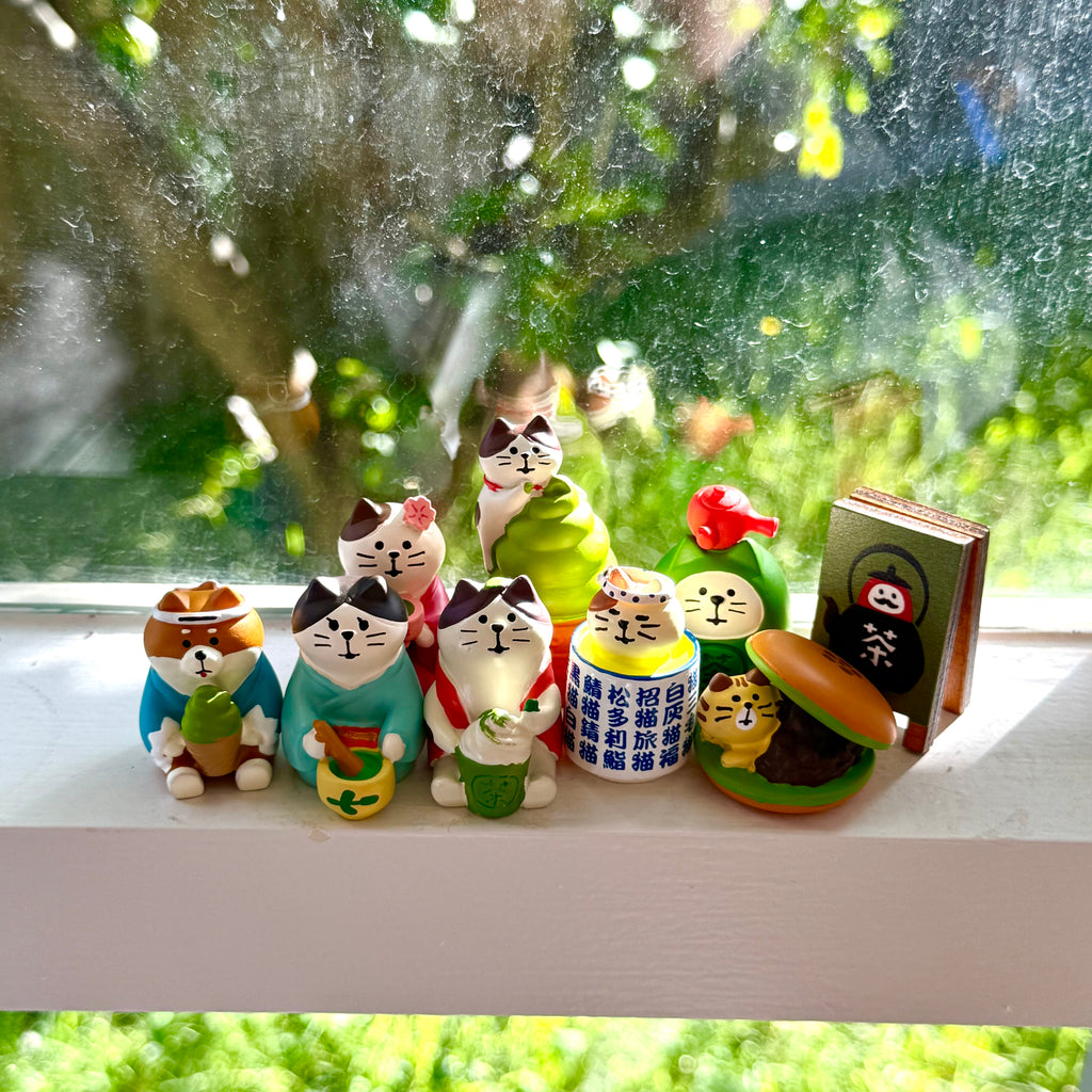 Japanese Matcha Cat/Dog Figurine