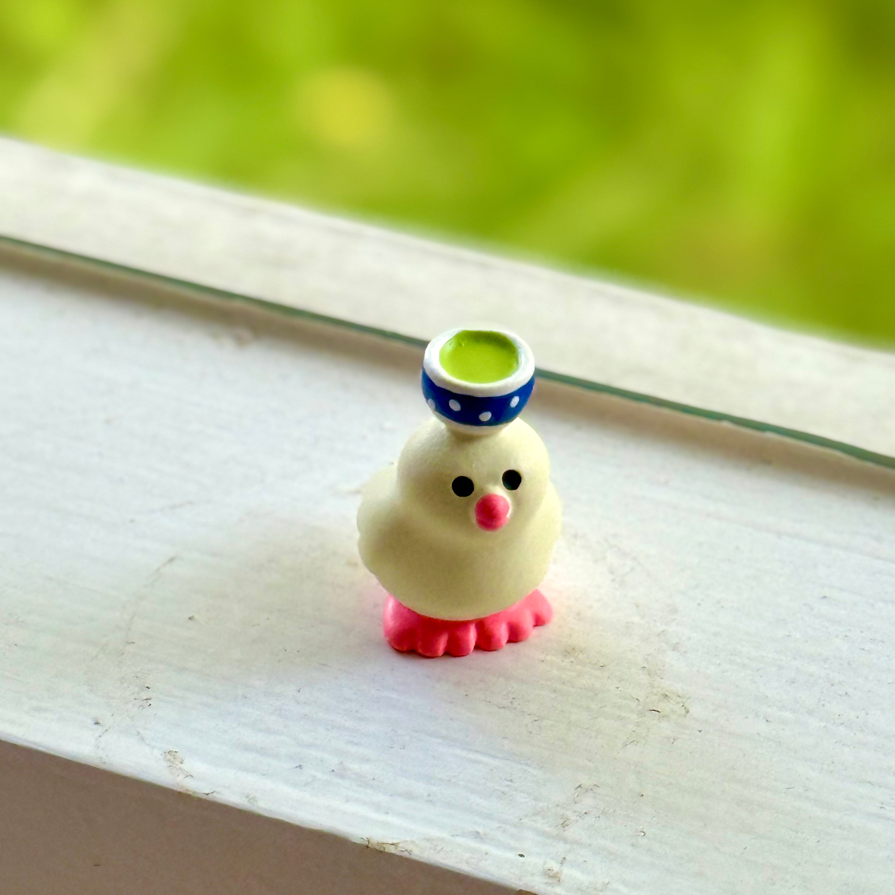 Japanese Sakura Matcha Cat Figurine